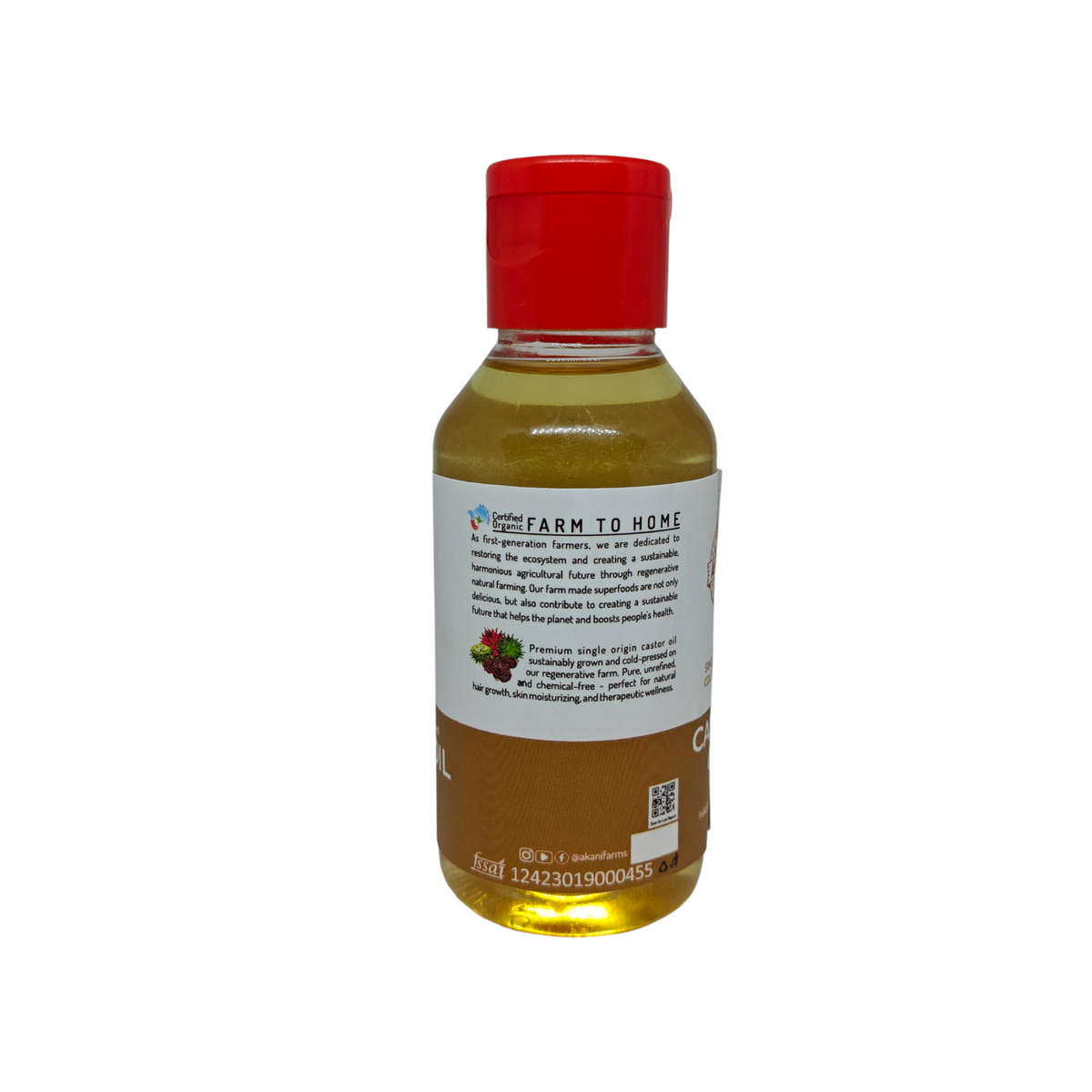 Castor Oil | Single Origin Cold-Pressed | Pure Organic Hair & Skin Care
